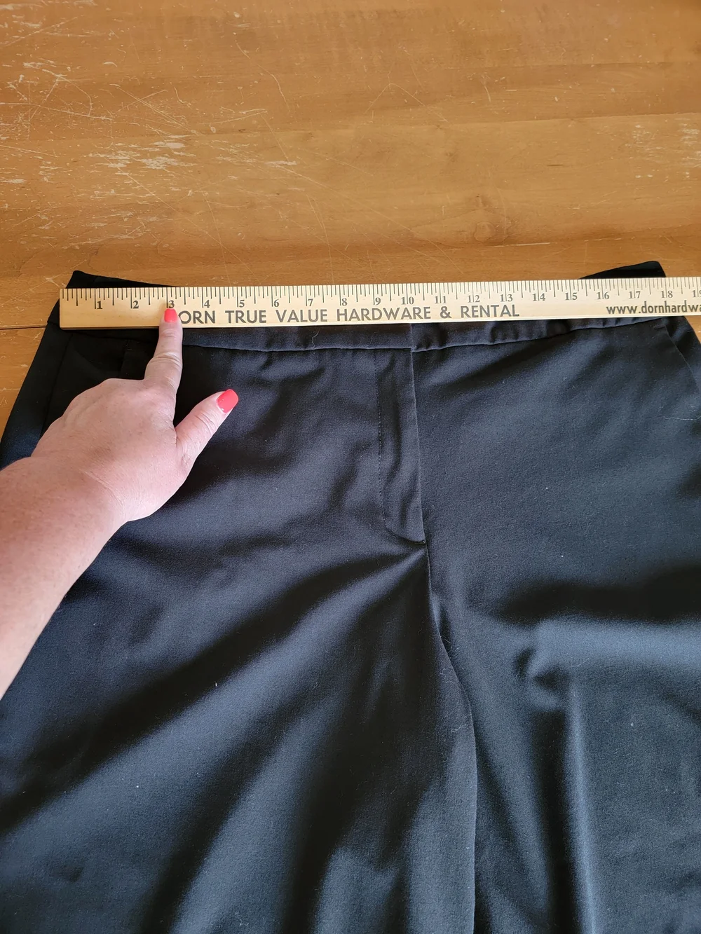 George Black Cropped Wide-Leg Capris Work Wear Size 16 - Picture 7 of 12